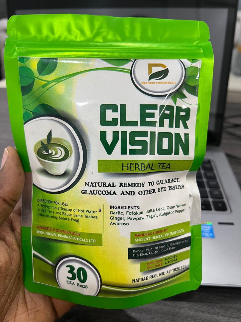 Clear Vision Herbal Tea Pack Display